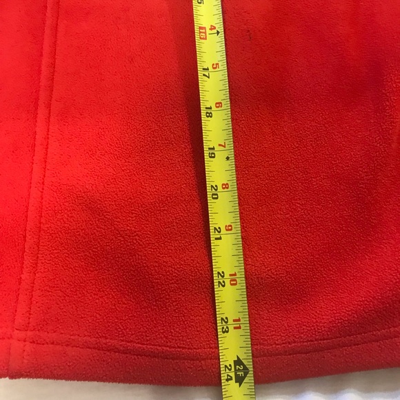 Cambridge Dry Goods red/ brown full zip fleece jacket womens large. - Picture 7 of 9